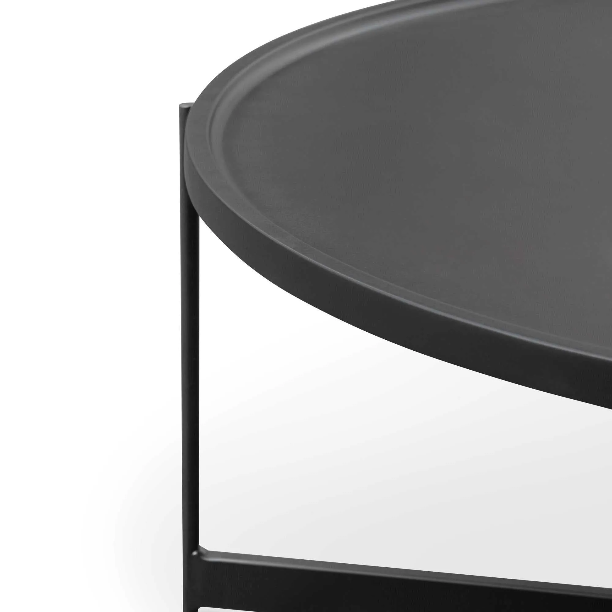 90cm Coffee Table - Matt Black