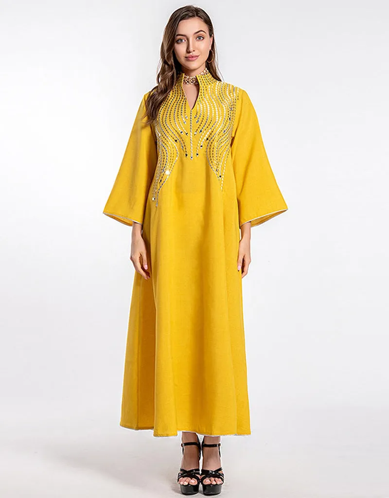 Beautiful Long Arabic Dress for Women Evening Party Wear Dresses