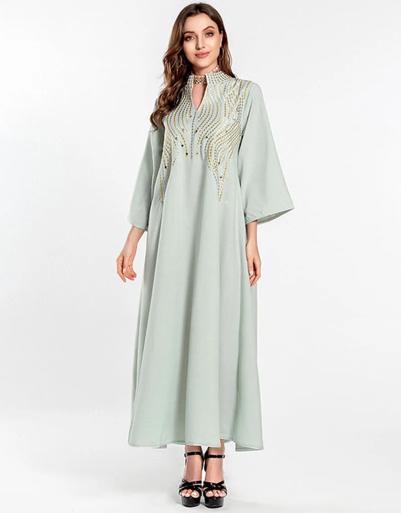 Beautiful Long Arabic Dress for Women Evening Party Wear Dresses