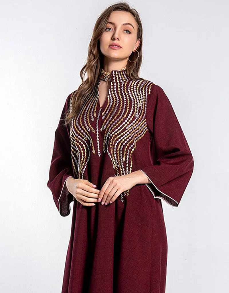 Beautiful Long Arabic Dress for Women Evening Party Wear Dresses