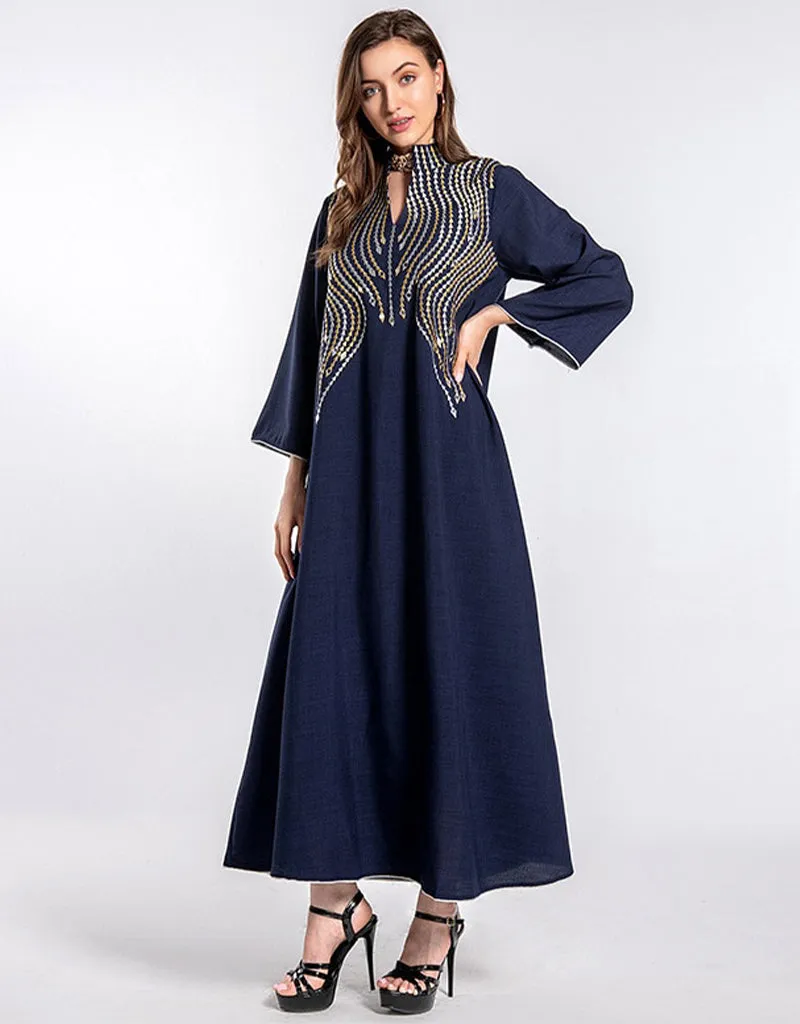 Beautiful Long Arabic Dress for Women Evening Party Wear Dresses