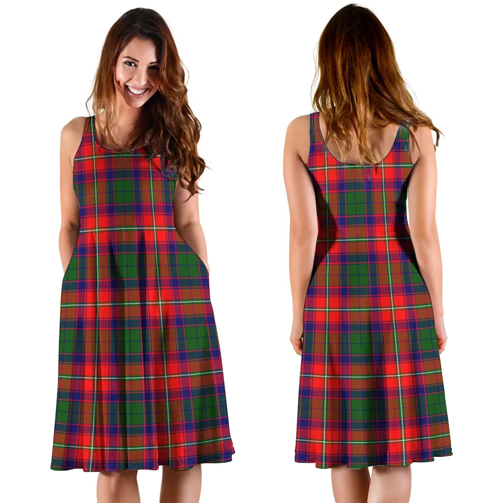 Belshes Tartan Sleeveless Midi Womens Dress