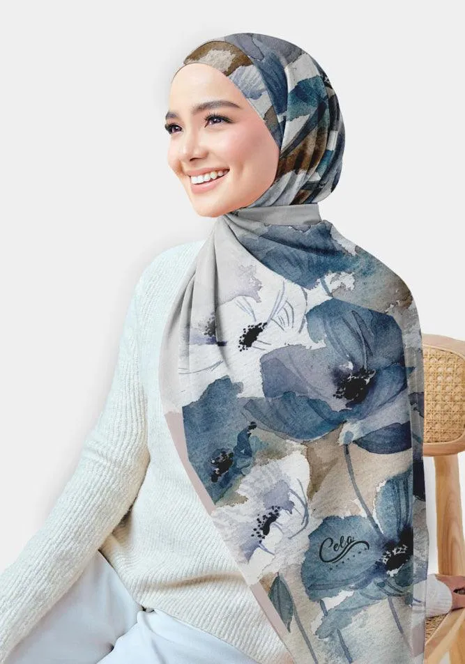 Blooming Printed Chiffon Hijab