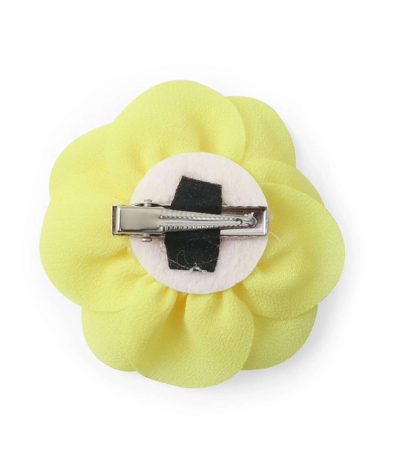 Delicate Rose Alligator Clip - Yellow