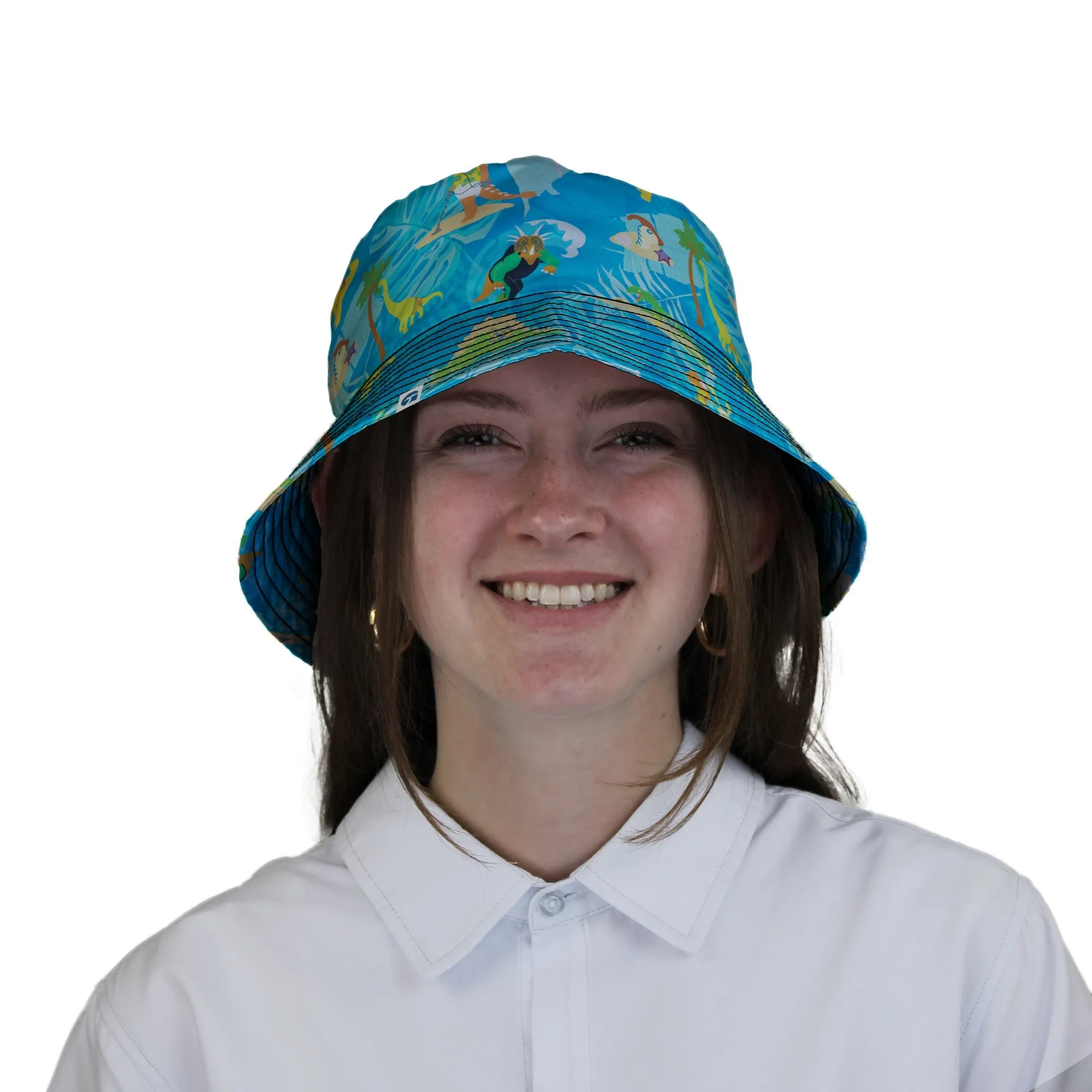 Dino Beach Party Bucket Hat