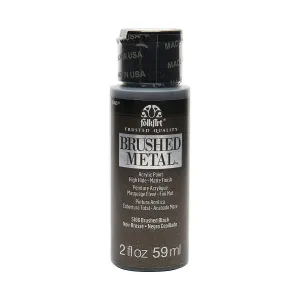 Folkart Brushed Metal Acrylic Paints Black