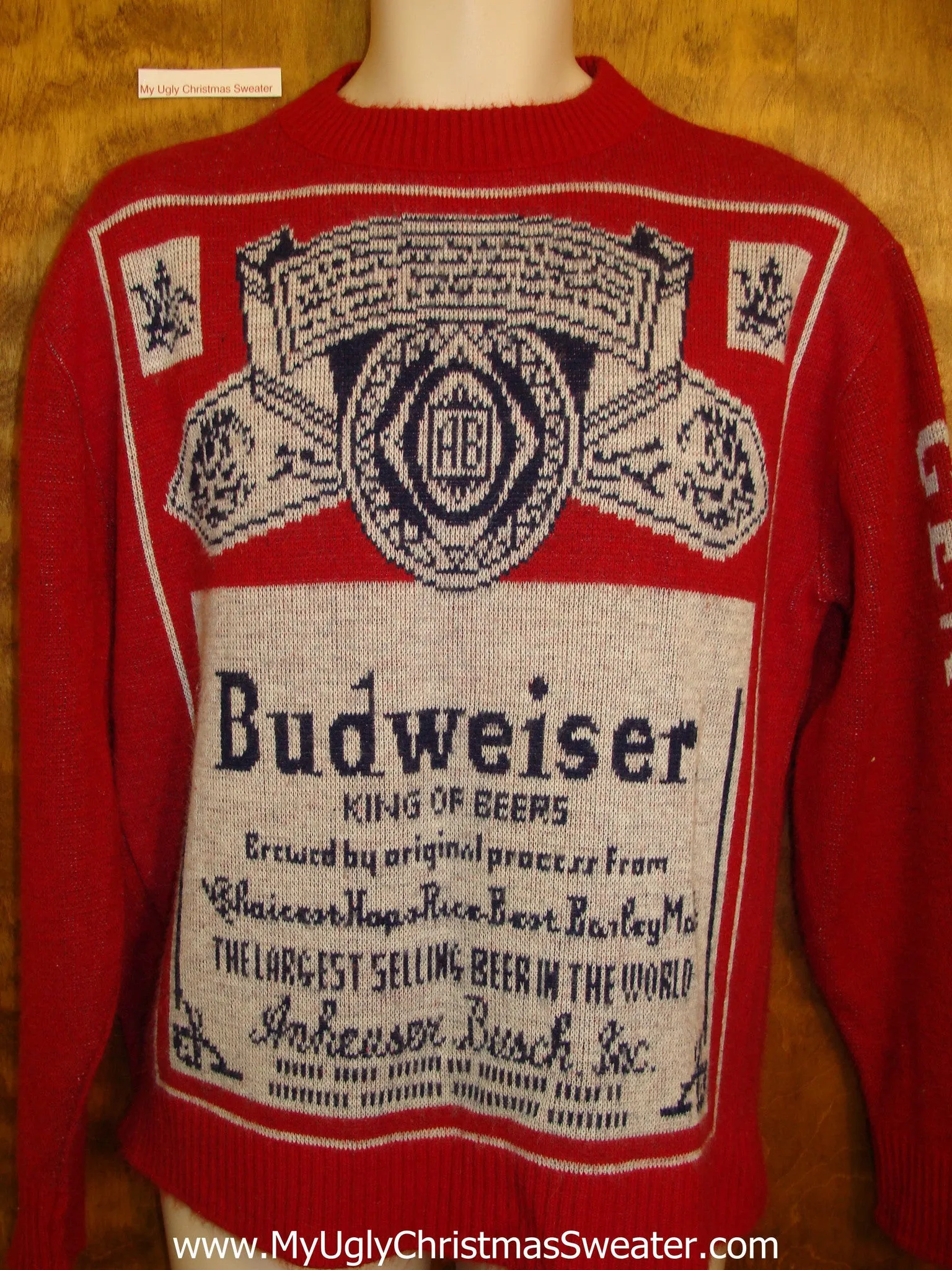 Genuine Vintage Budweiser Ugly Christmas Sweater