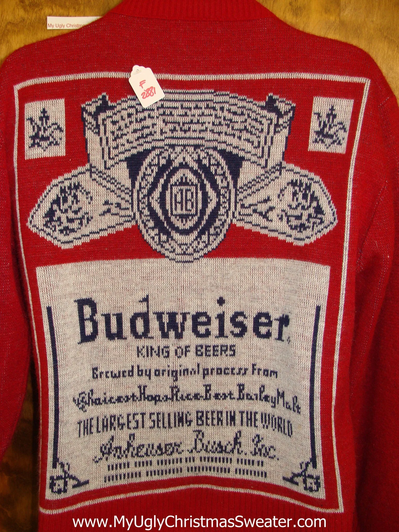 Genuine Vintage Budweiser Ugly Christmas Sweater