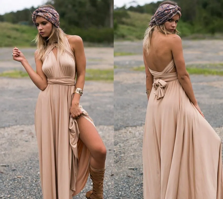 Hot Sale V-neck Multi-wear design dress bandage evening dress skirt