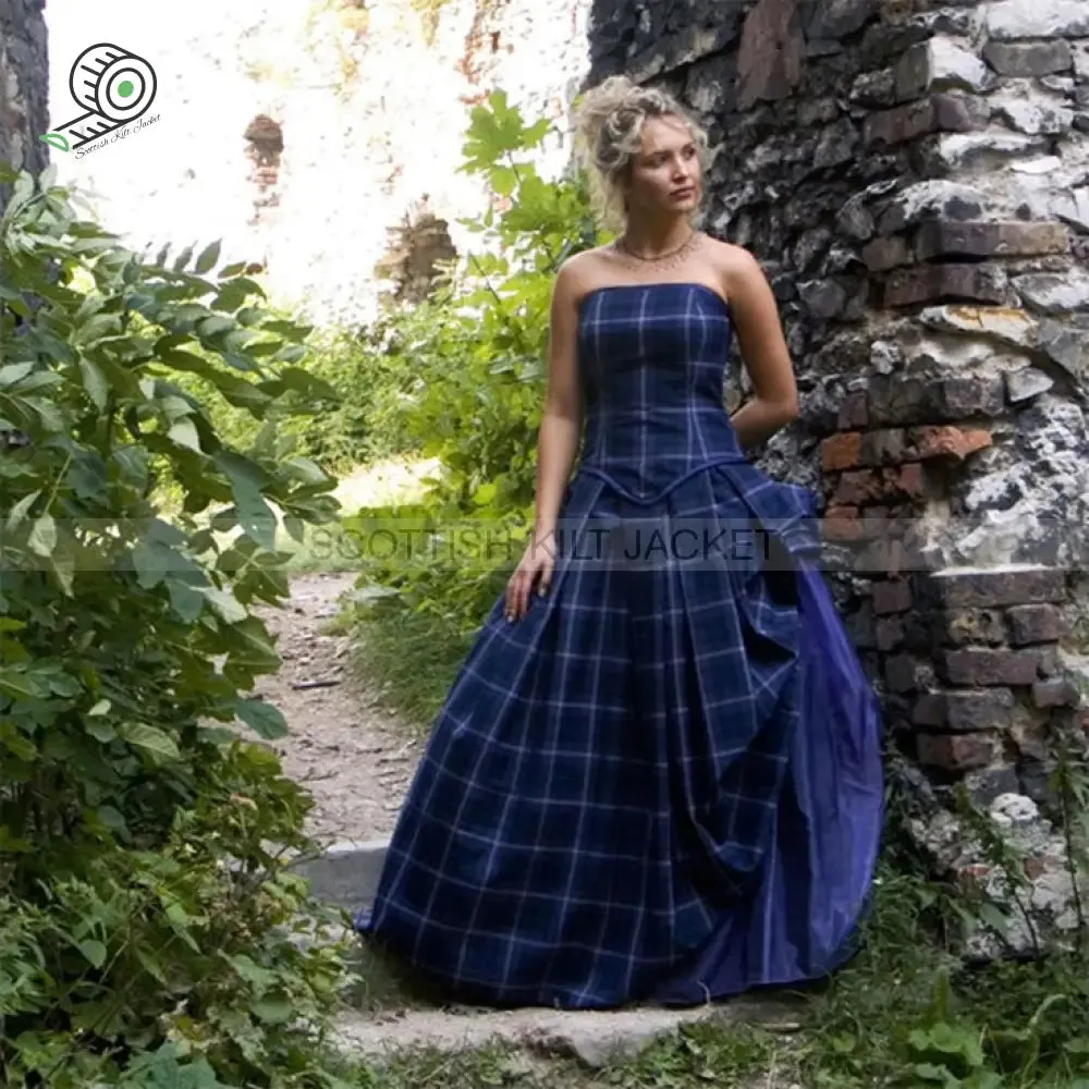 Isla Gown, Tartan Wedding Dress