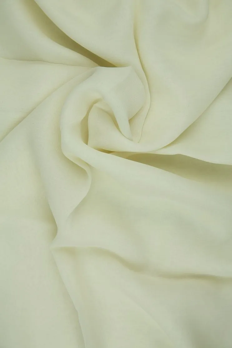 Ivory Silk Chiffon Fabric