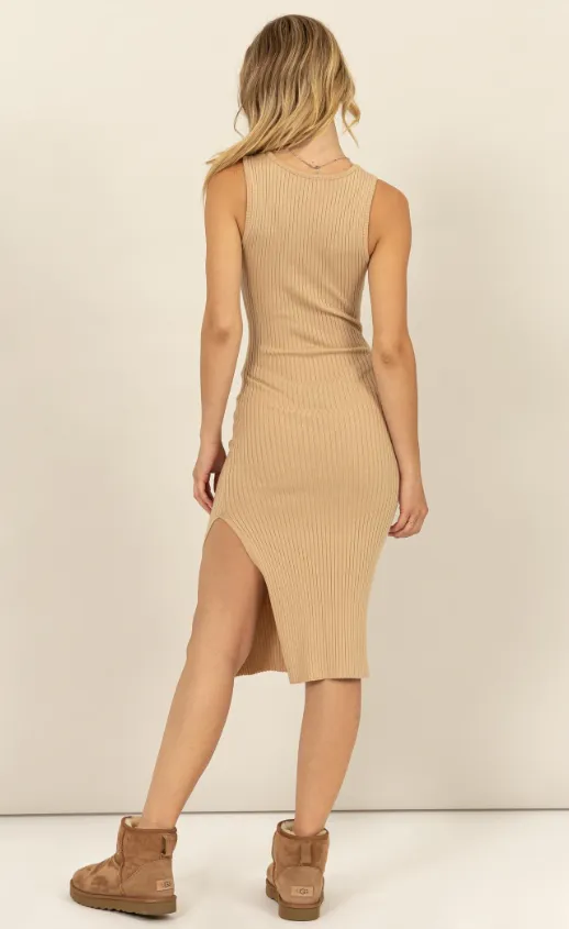 Laila Ribbed Sweater Tank Dress