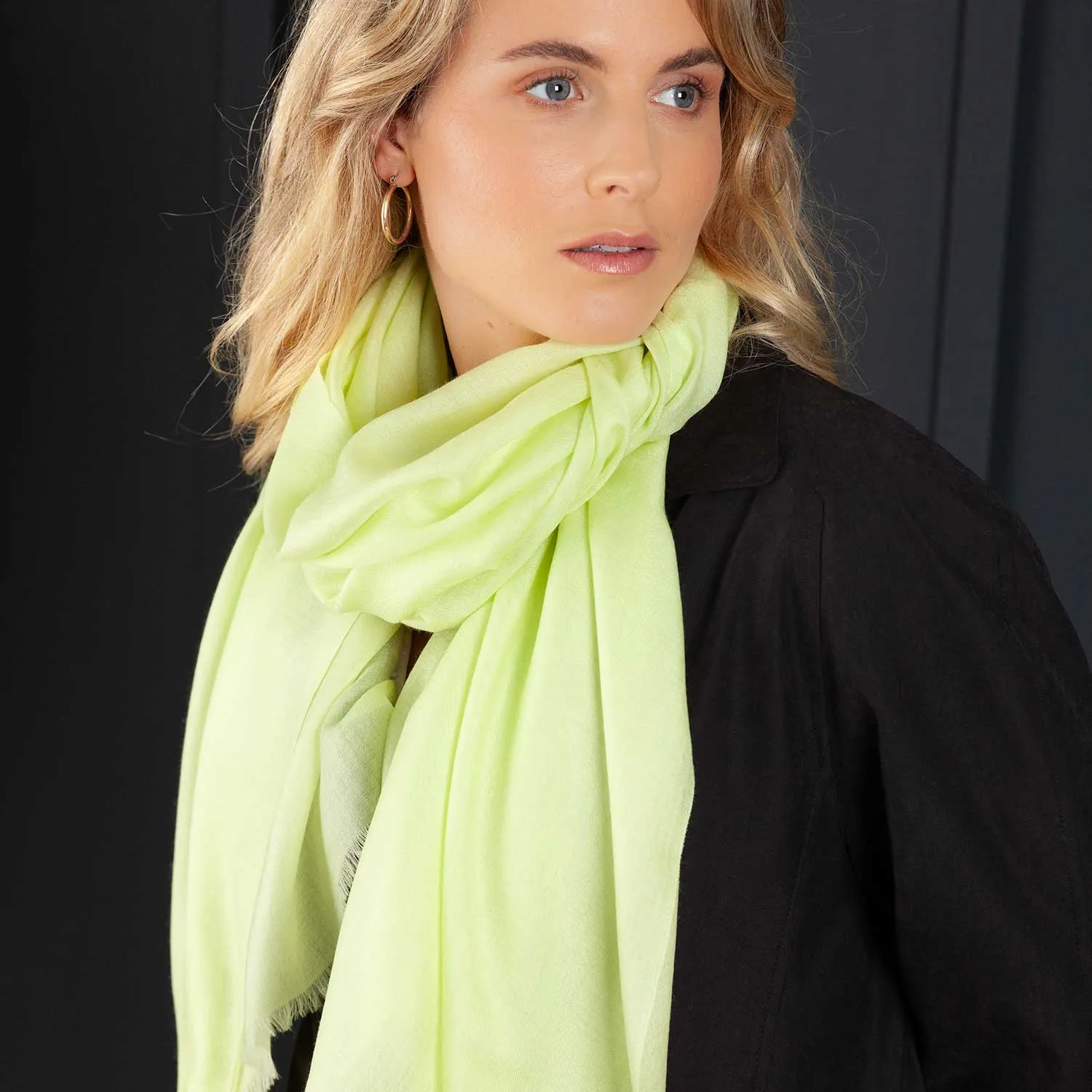 Luxe Merino Silk Shawl Pistachio