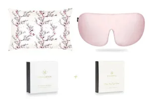 Mayfairsilk Cherry Blossom and Precious Pink Silk Sleep Gift Set