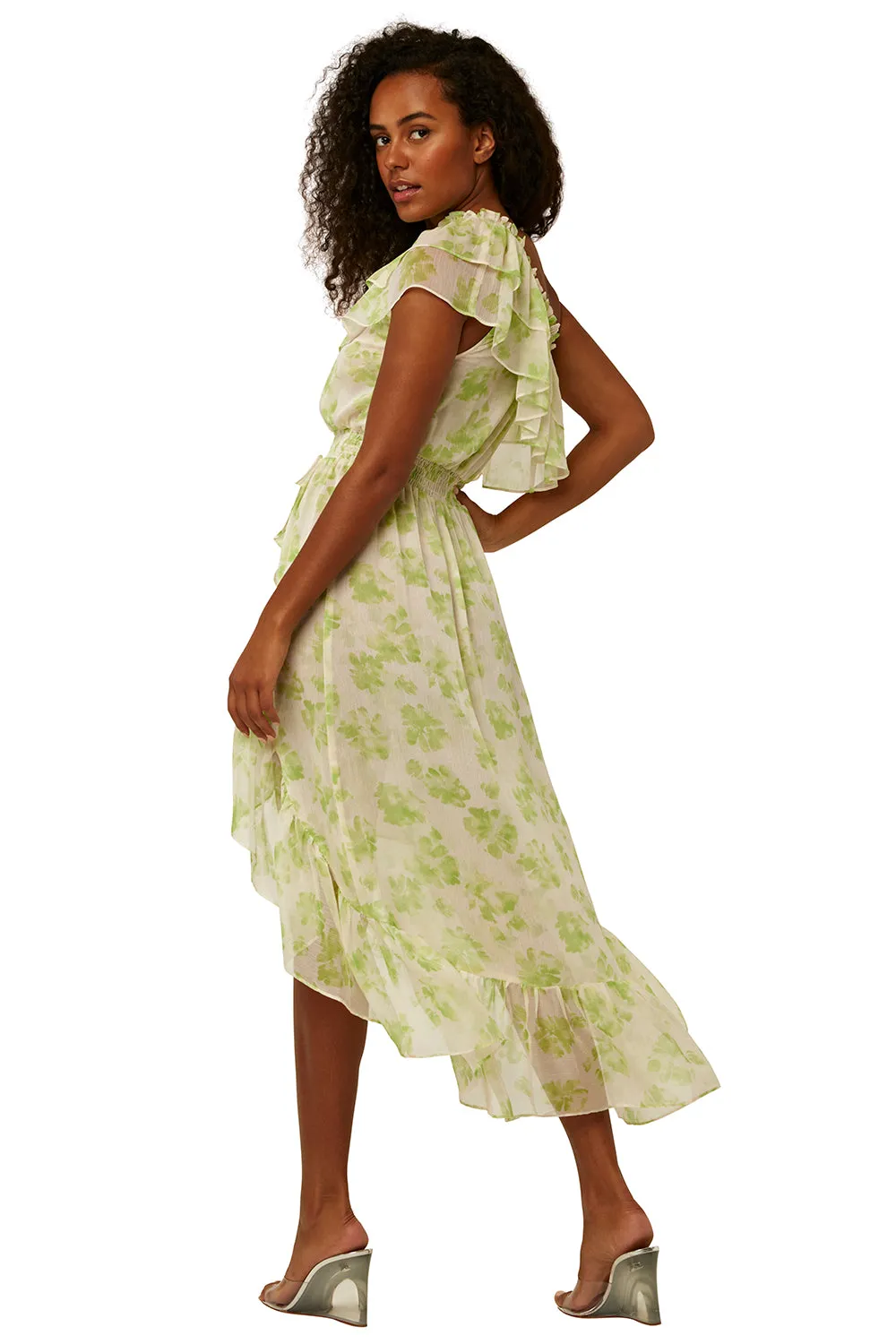 Misa - Rumi Dress in Honeydew Blossom