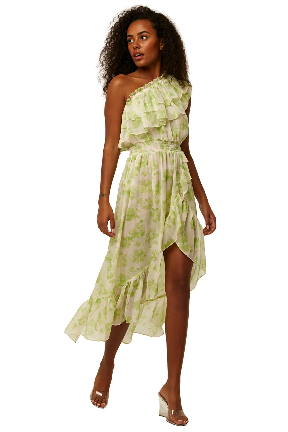 Misa - Rumi Dress in Honeydew Blossom