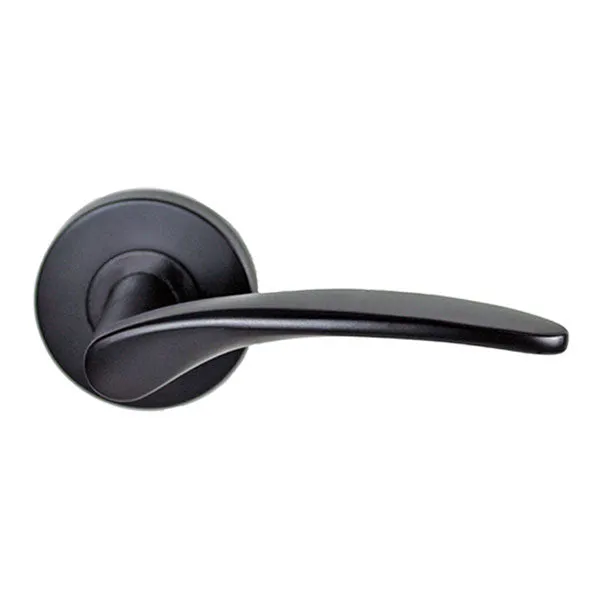 Nidus Mediterranean Altro Passage Door Handle Set Matte Black