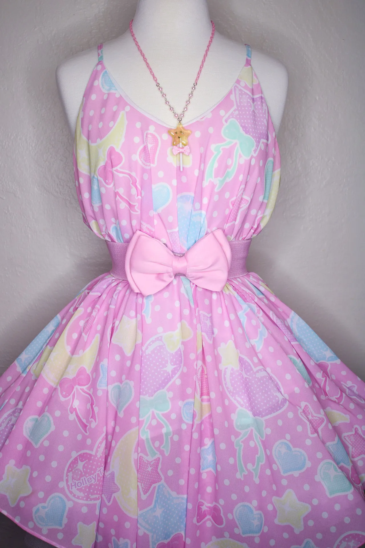 Pastel Party Pink Love The Sun Chiffon Dress