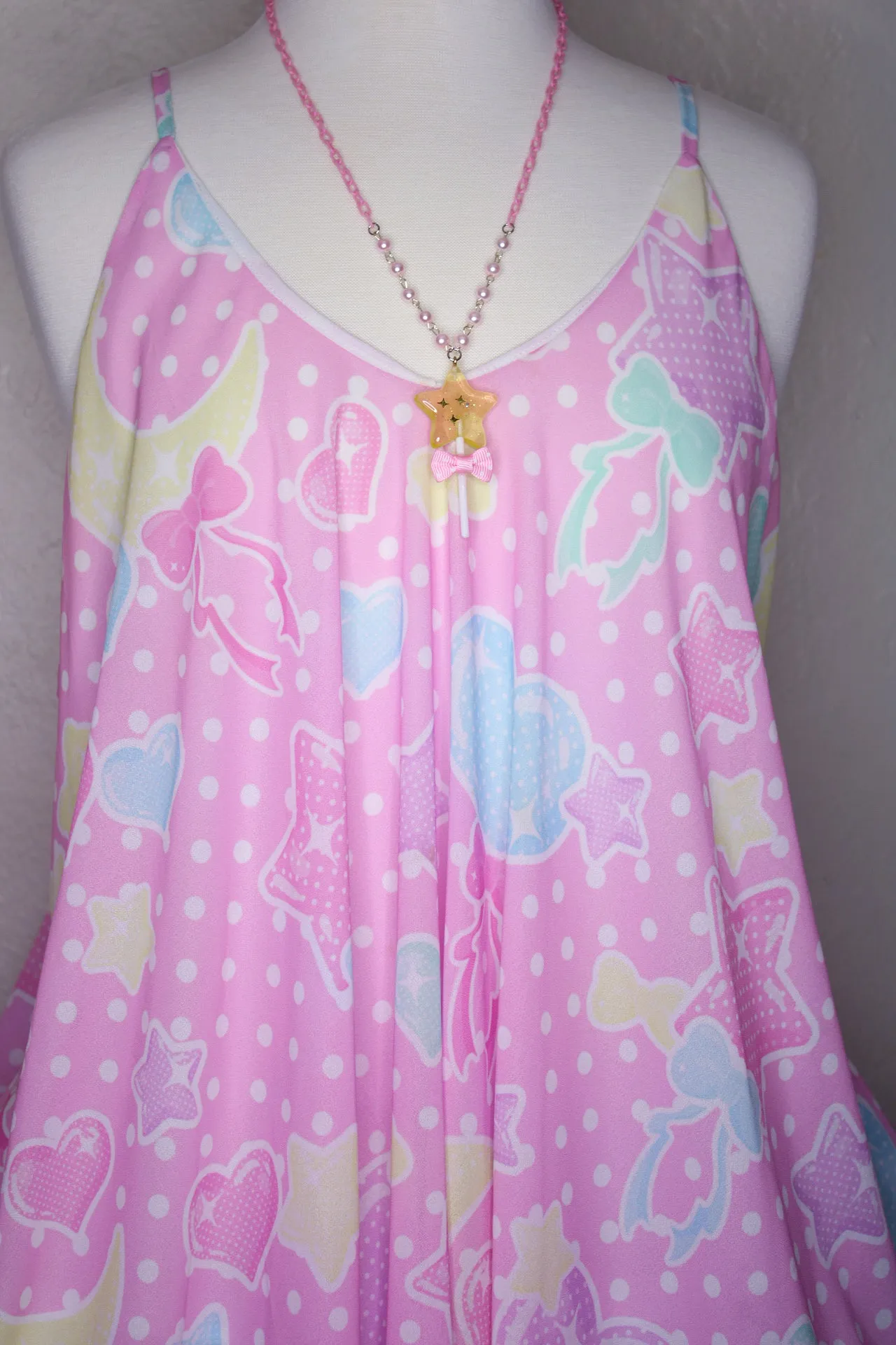 Pastel Party Pink Love The Sun Chiffon Dress