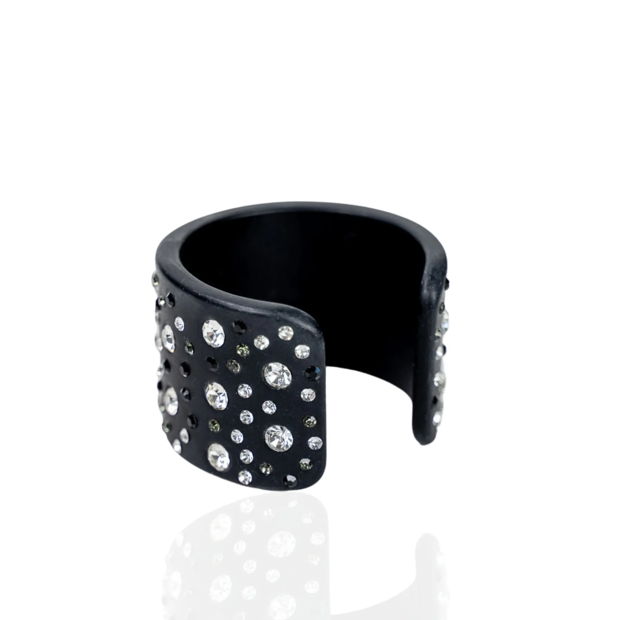 Queen Sparkler Cuff - Matte Black