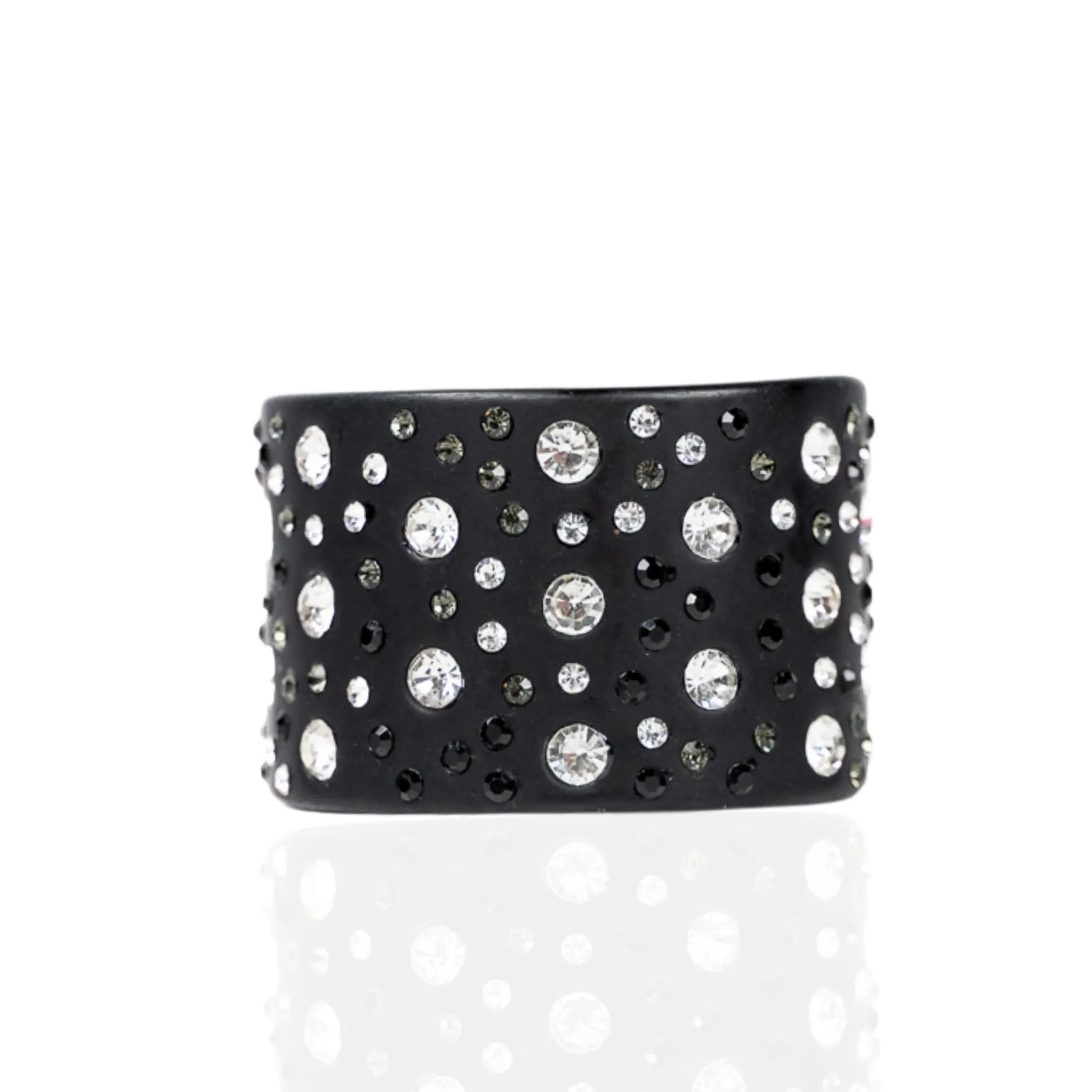 Queen Sparkler Cuff - Matte Black