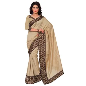 Sarvagny Clothings Self Design Golden Banarasi Silk Fashion Saree