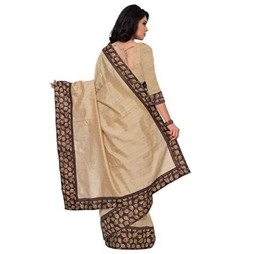 Sarvagny Clothings Self Design Golden Banarasi Silk Fashion Saree