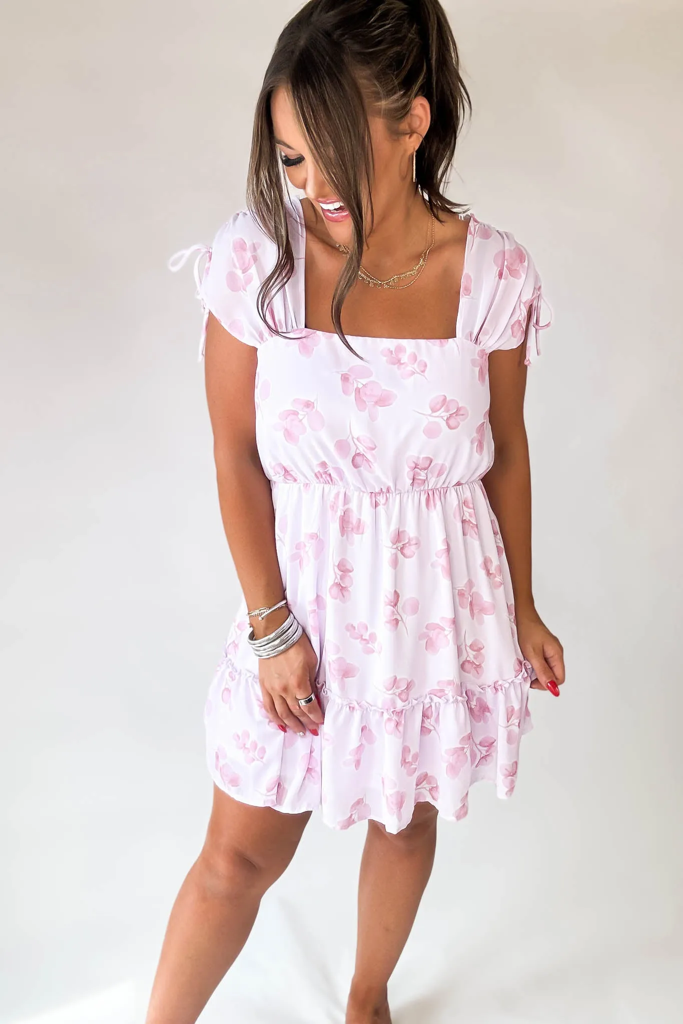 Seeing Sunny Days Floral Pink Dress