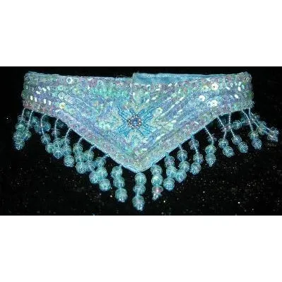 Sequin Beaded Collar Belly Dance Arabian Nights Genie Aladin party theme costume accessory