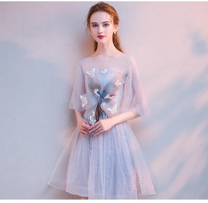 Short Bridesmaid Dress Banquet Dress Short Elegant Toast Evening Dress