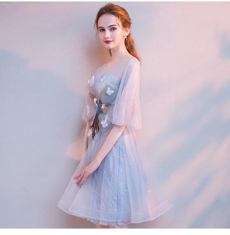 Short Bridesmaid Dress Banquet Dress Short Elegant Toast Evening Dress