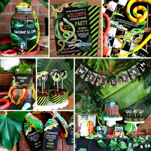 Snake Party Birthday Party Set | Reptile Party Decorations