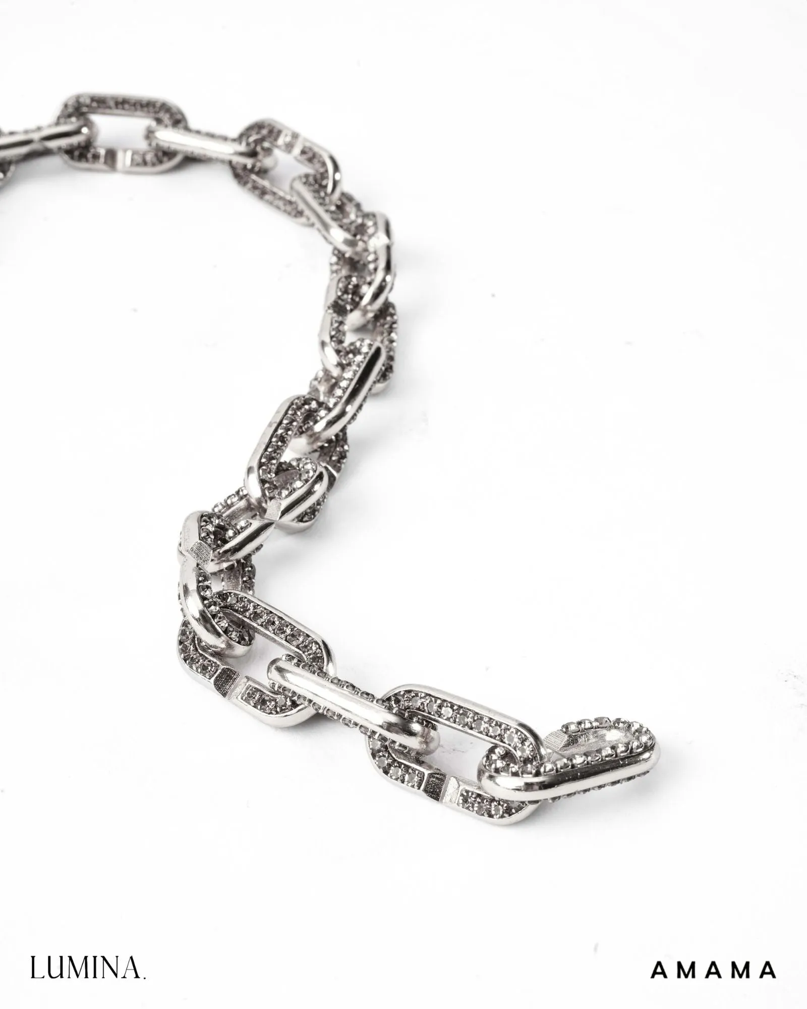 Stellar Link Necklace in Silver