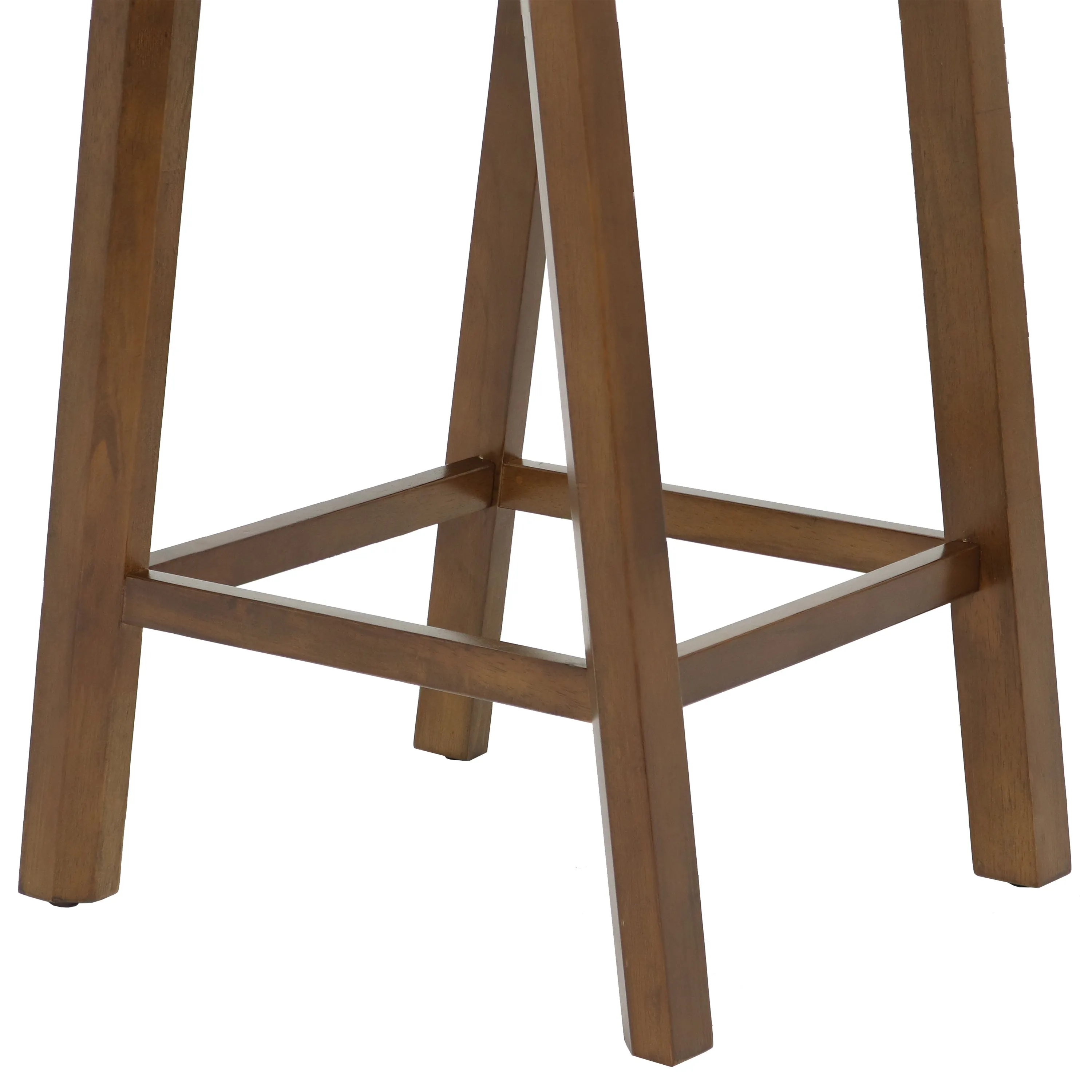 Sunnydaze Set of 2 Modern Counter-Height Stools - Dark Walnut