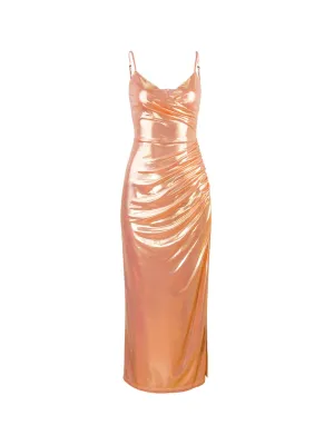 Terra Metallic Maxi Dress