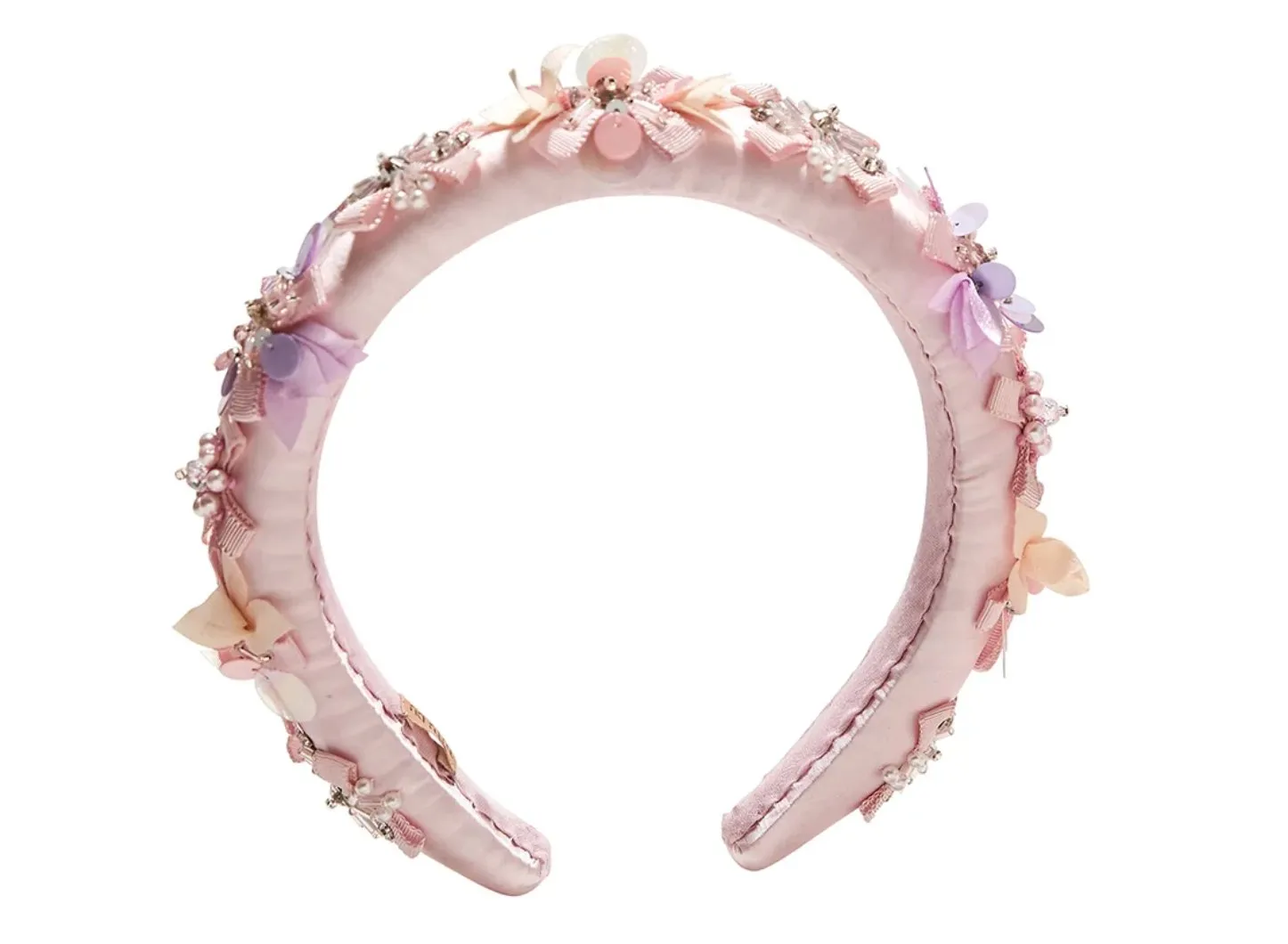 Tutu Du Monde Floral Lattice Headband - Heavenly Pink