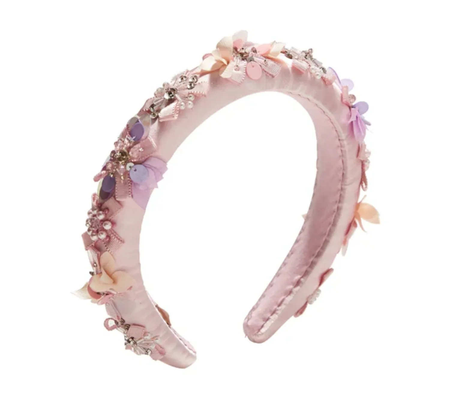 Tutu Du Monde Floral Lattice Headband - Heavenly Pink