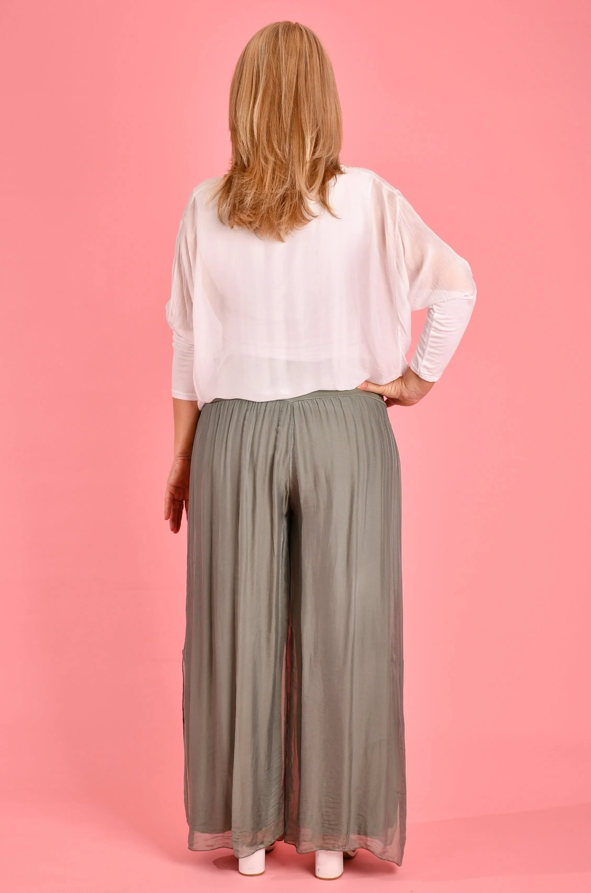 VLSP110 (2184) -  PISA SILK PANT - SAGE